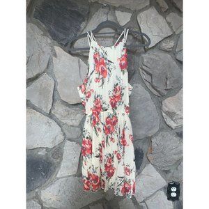 Cream Floral Abercrombie and Fitch Dress